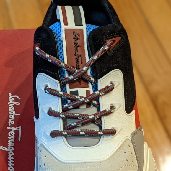 Mens Salvatore Ferragamo "Booster Willy" Sneakers - Picture 4 of 6